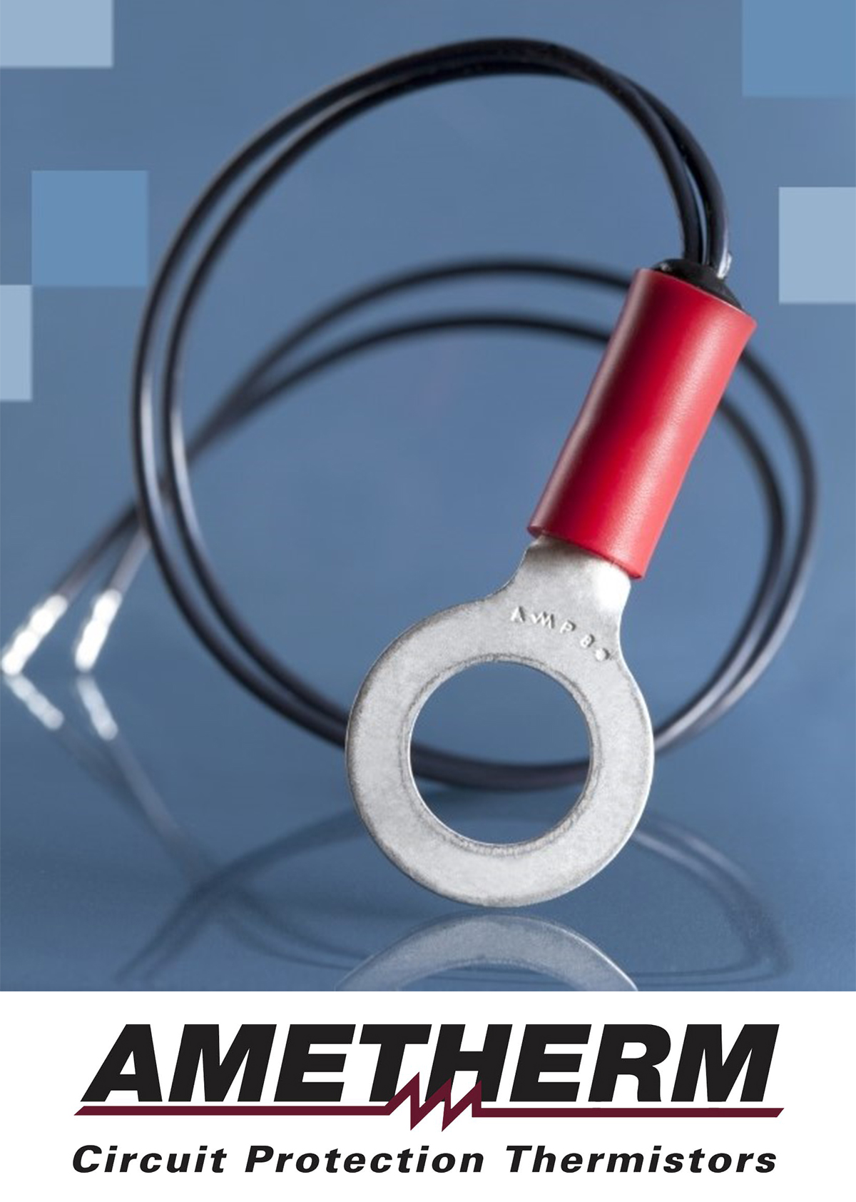 NTC Thermistor Probe Assembly With Ring Lug Designed for Easy and Secure Li-Ion Battery Terminal Mounting