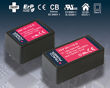 15 & 30 Watt Encapsulated PCB-Mount Power Supplies