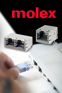 TTI Stocking MXMag Dual Port Connectors from Molex