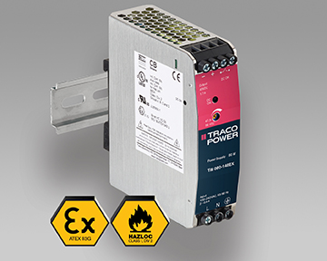 DIN Rail Power Supplies with ATEX & UL HazLoc Certifications