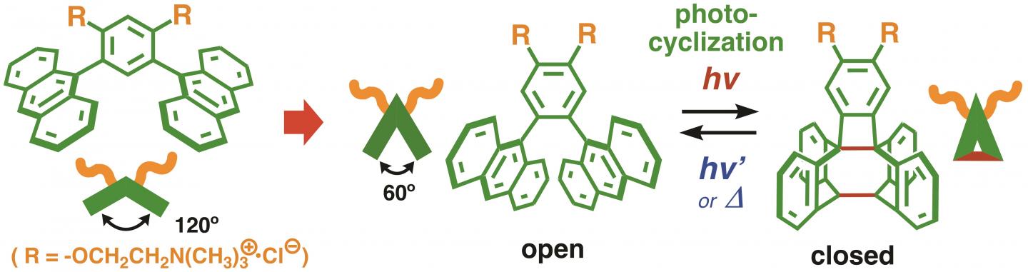 Nanosized Container with Photoswitches