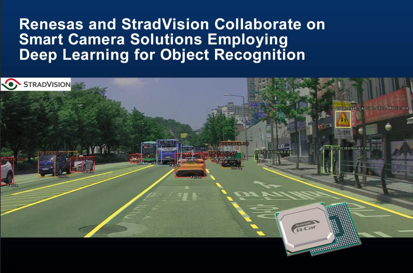 Renesas, StradVision Cooperate on Smart Camera Development