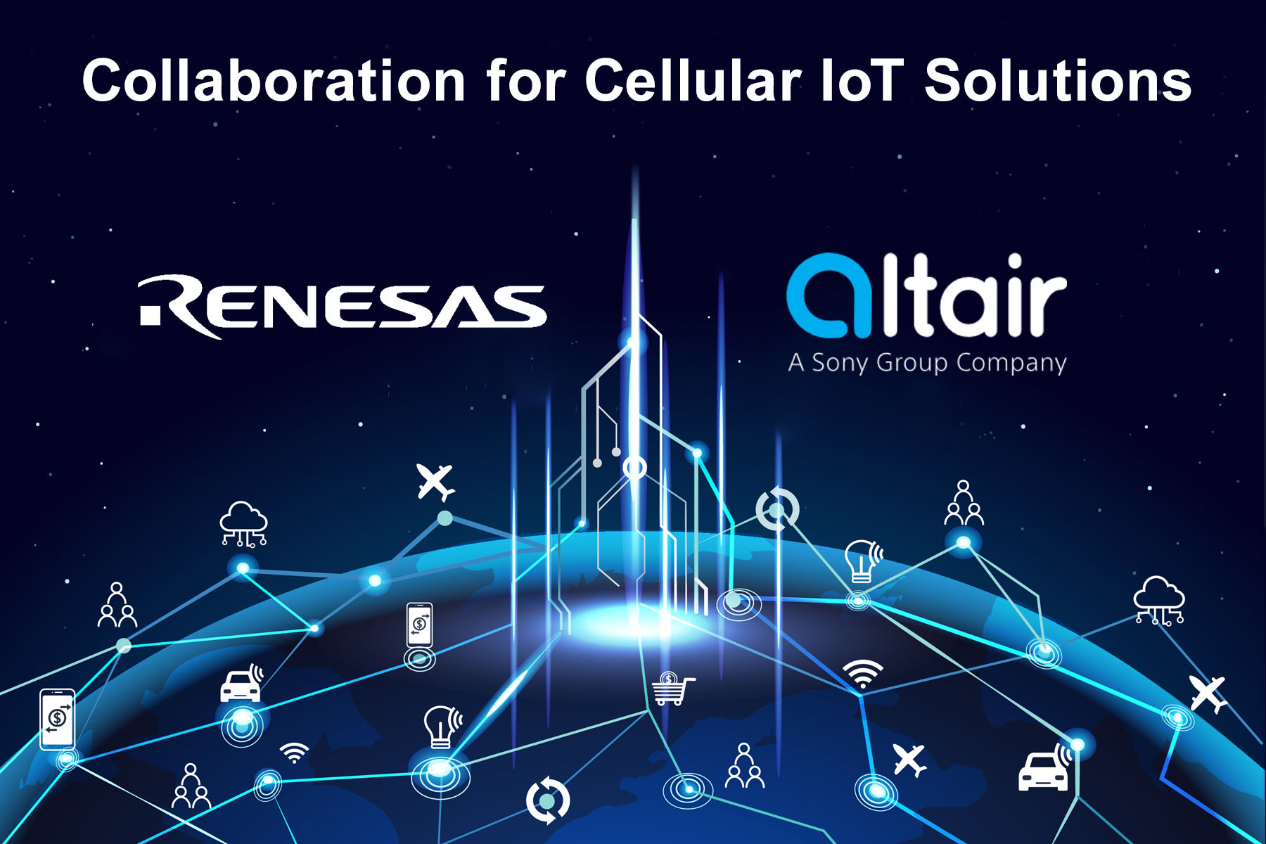 Renesas, Altair Semiconductor Collaborate for Cellular IoT