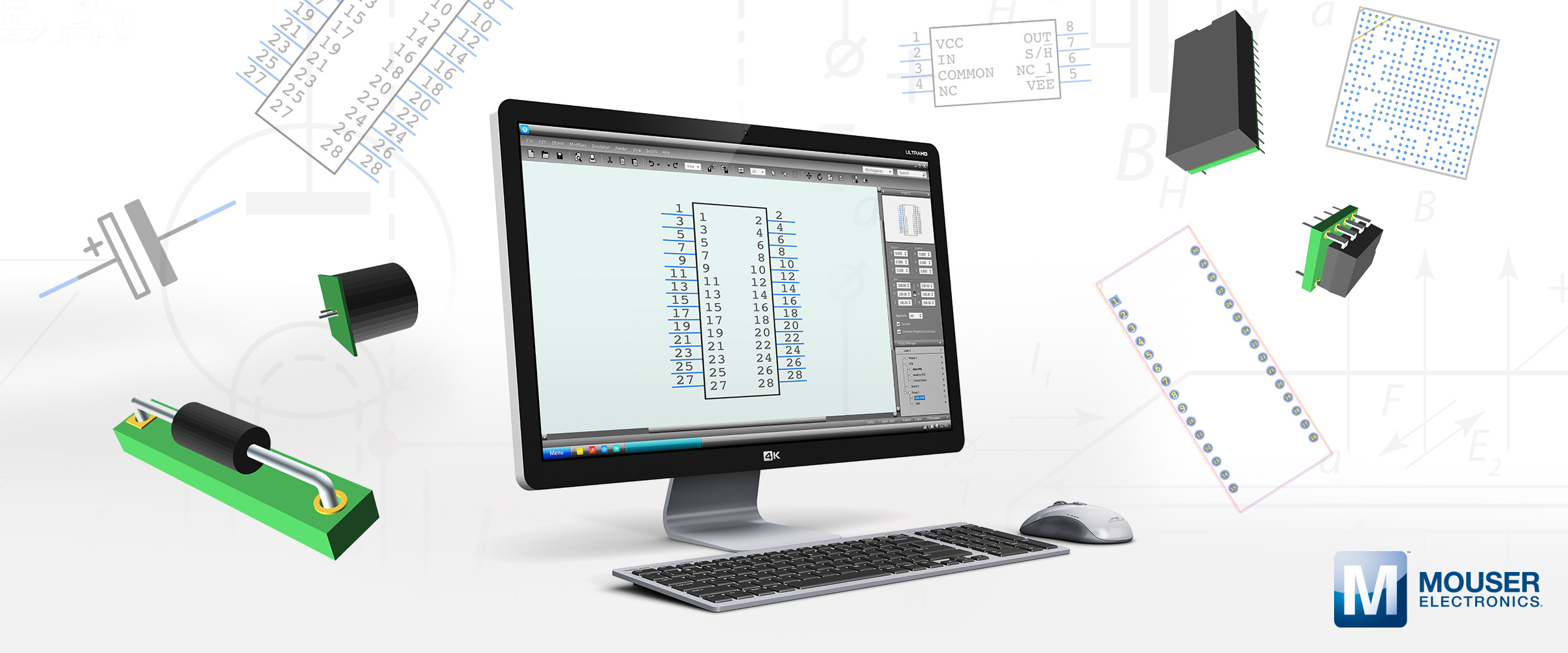 Mouser Electronics Adds New ECAD Functionalities to Website