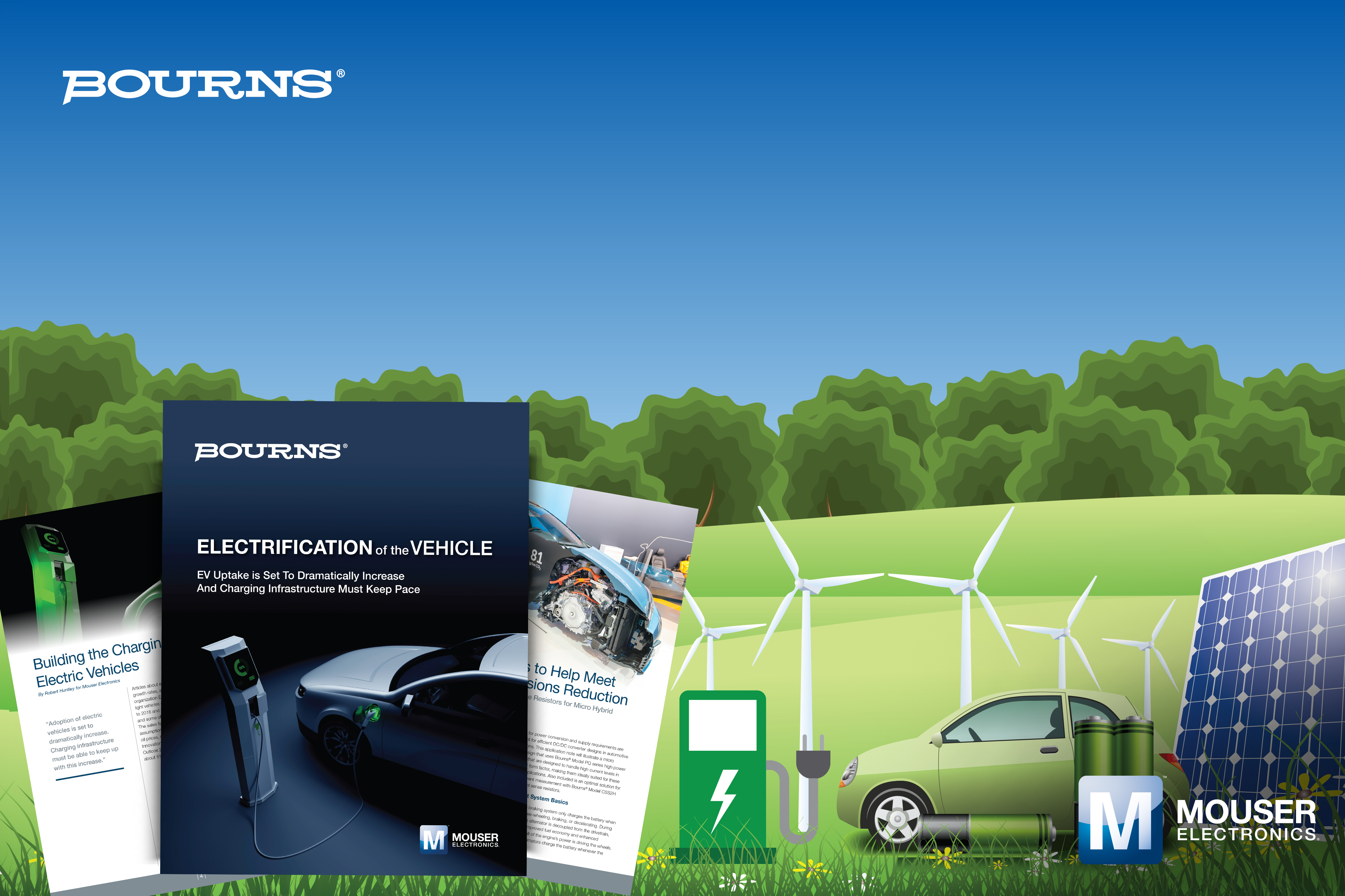 Mouser Electronics' and Bourns' eBook on EV Infrastructure