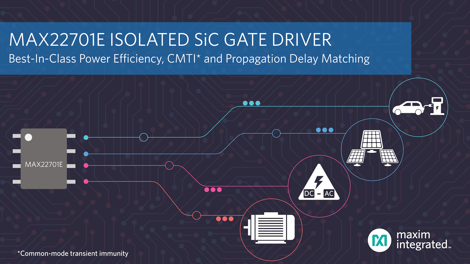 SiC Gate Driver Provides Best-in-Class Power Efficiency