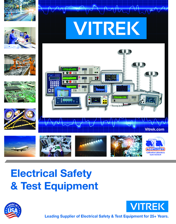 Vitrek Launches Electrical Safety and Test Equipment Catalog