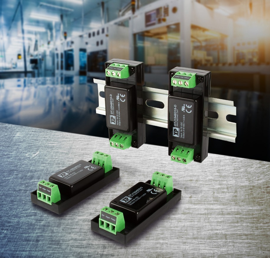 DIN Rail Mount DC-DC Converters for Industrial Applications