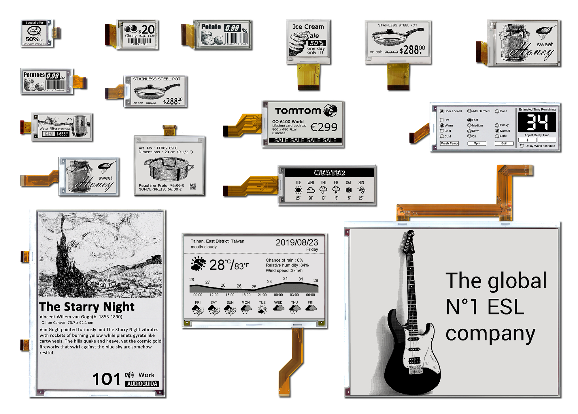 Company Offers Range of Black and White E-Paper Displays