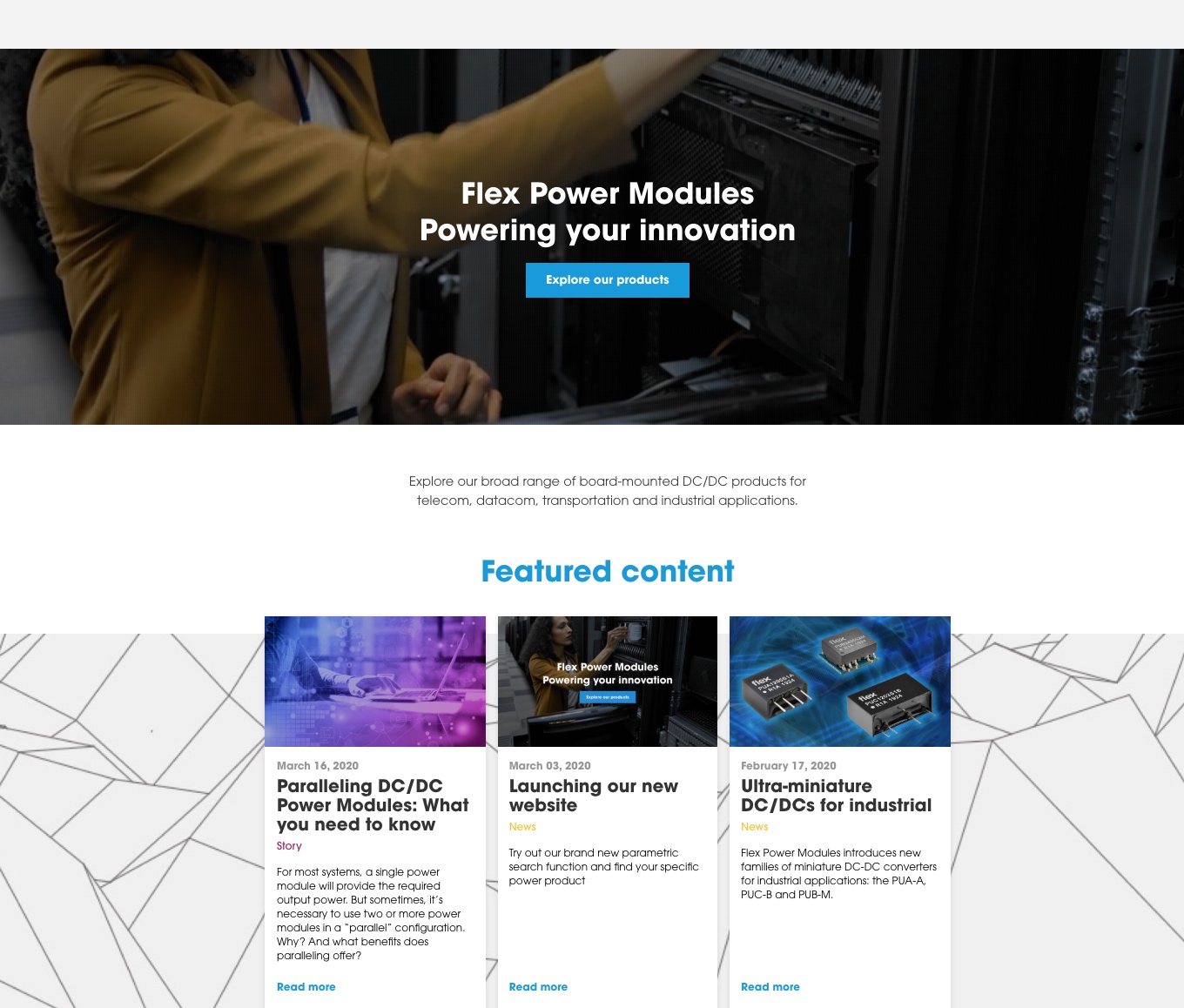 Flex Power Modules Launches New Website