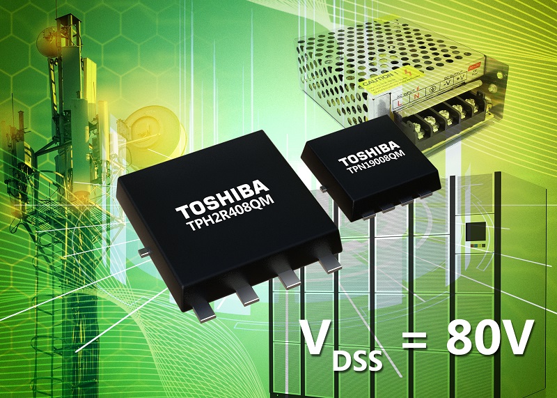 Toshiba launches two new 80V N-channel power MOSFETs