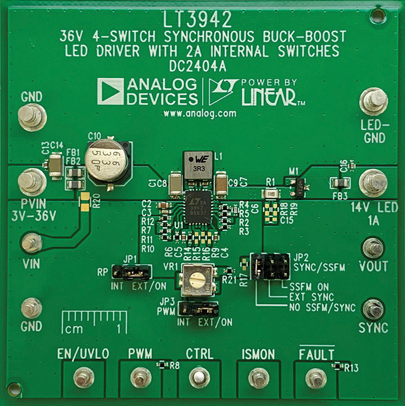 2 MHz, Monolithic, Buck-Boost DC/DC Converter and LED Driver