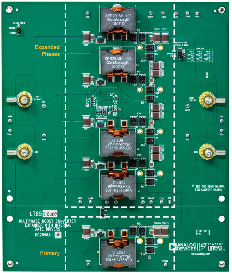 Figure 5. An LT8551-based demonstration circuit DC2896A-B.