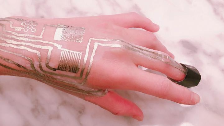 Engineers Print Wearable Sensors Directly on Skin w/out Heat