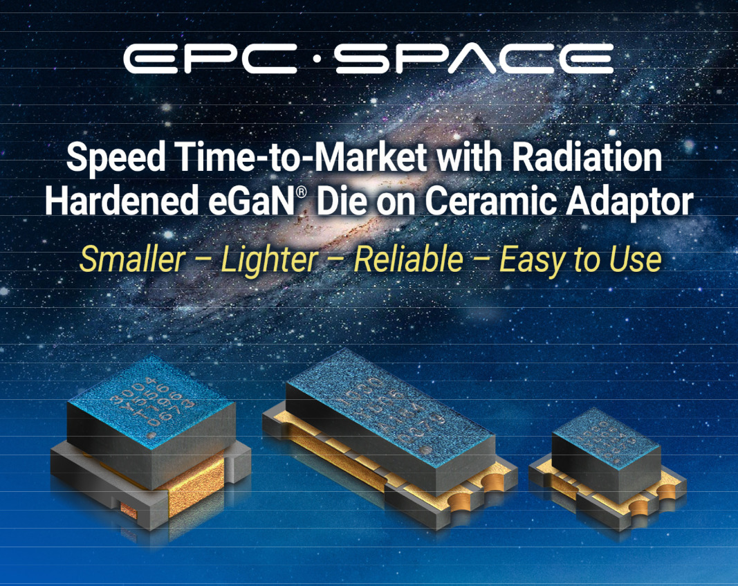 Rad Hard eGaN Power Transistor Die on Ceramic Adaptors