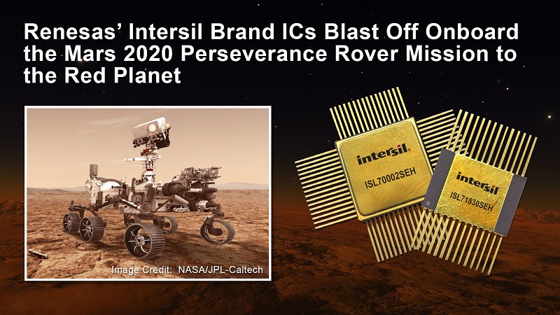 Renesas’ ICs blast off on Mars mission