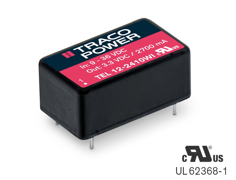 Ultra compact 12 Watt DC/DC converters for industrial use