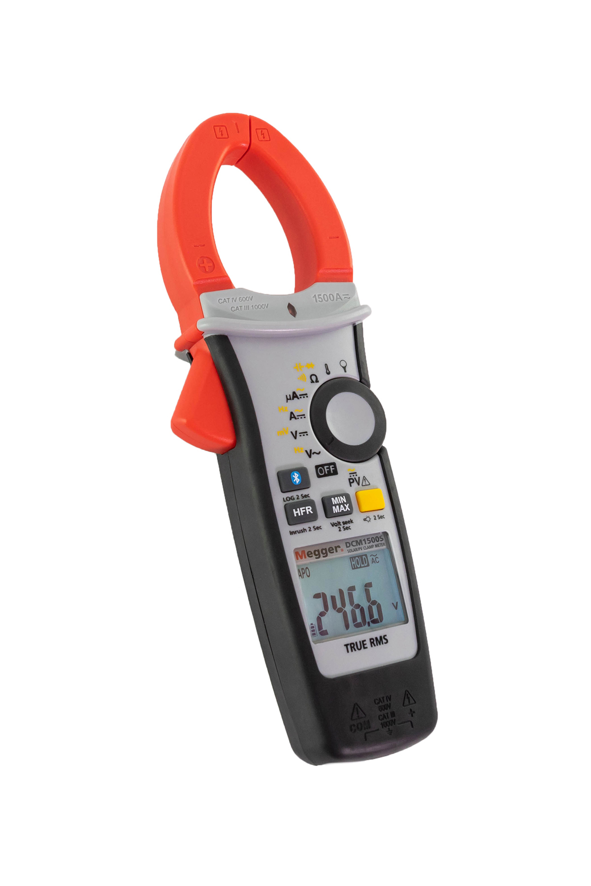 Solar Clamp Meter Used to Test Photovoltaic Systems
