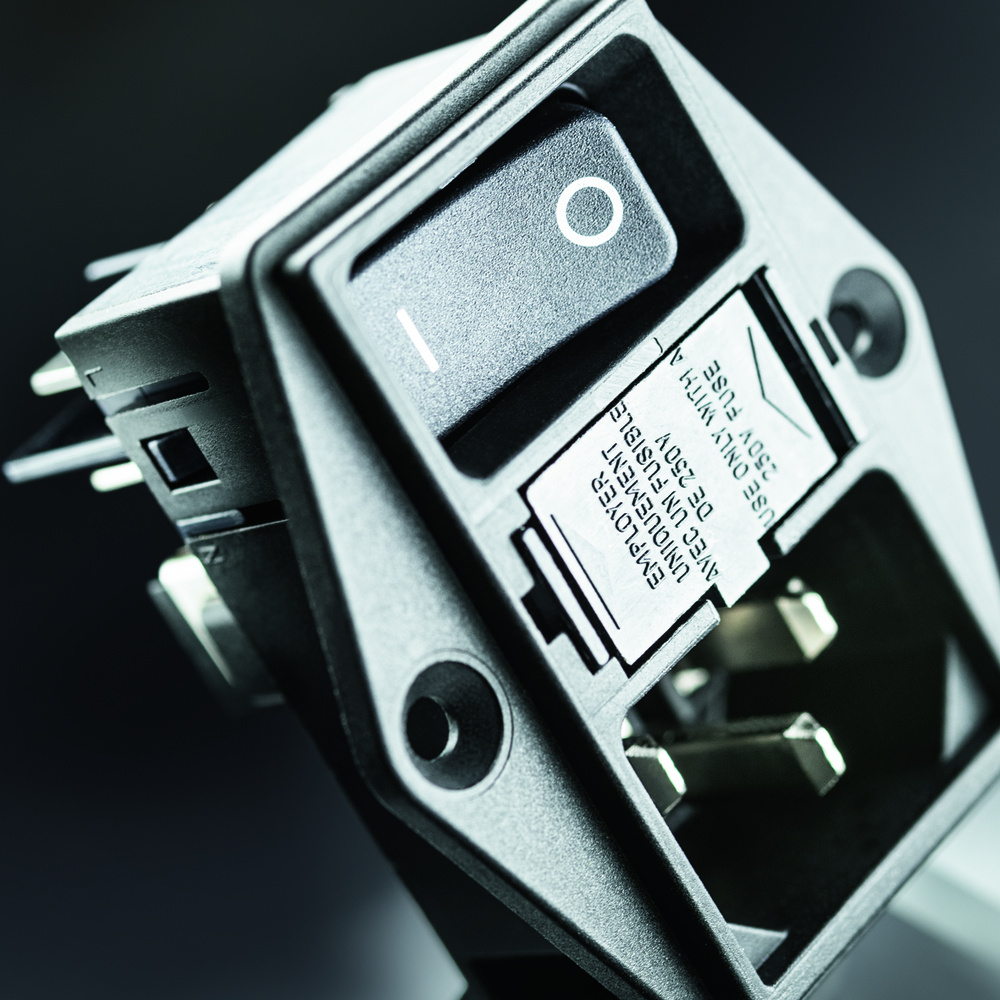 Compact Power Entry Module Includes Side Flange Mounting