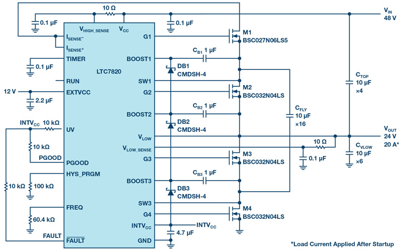 Switched Capacitor Converter for High-Power Applications