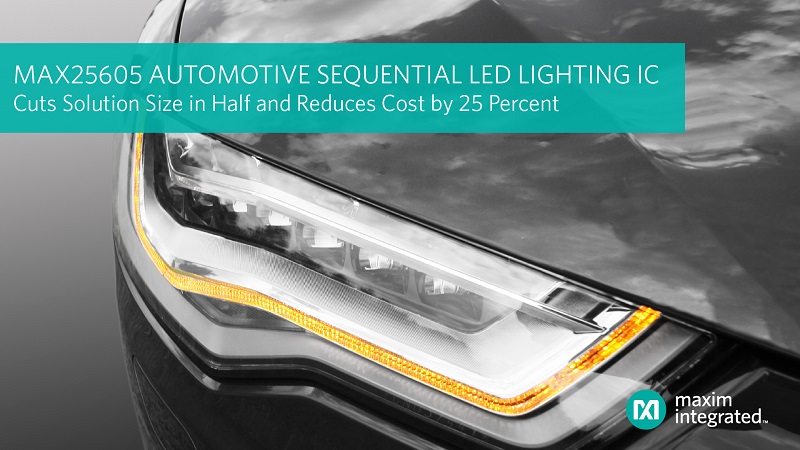 Automotive Sequential LED Lighting IC Cuts Size in Half
