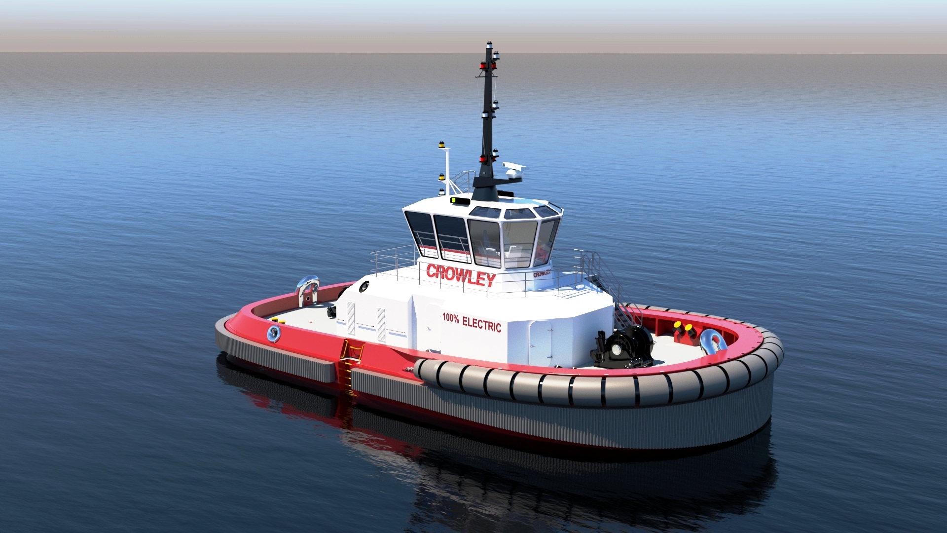 First U.S. Design for Fully Electric Tug with Autonomous Tech
