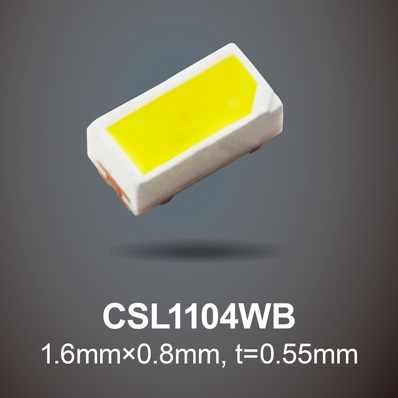 White Chip LEDs with High Luminous Intensity in a 1608 Size