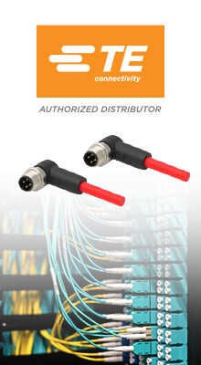 TE Connectivity M12 D-Code to RJ45 Cordsets in Stock at TTI
