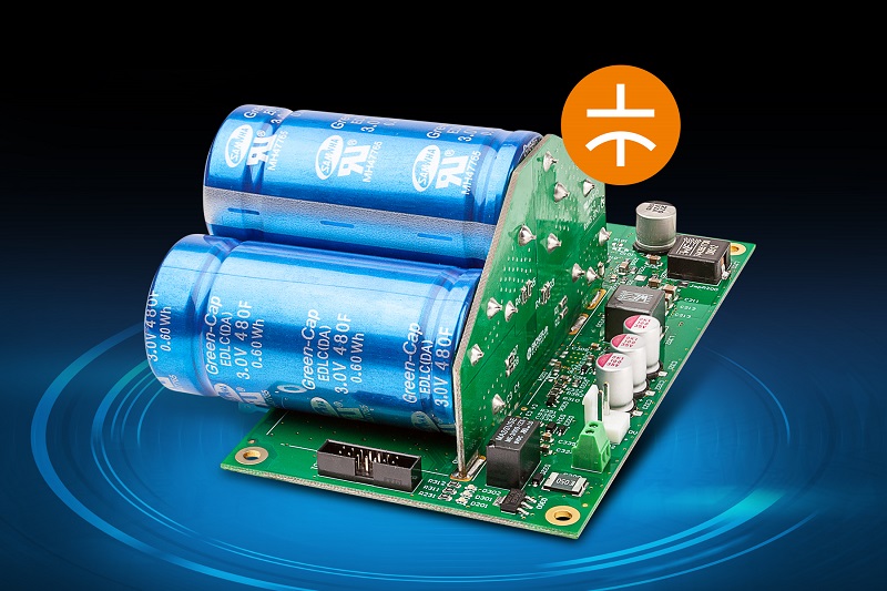DC/DC converter with integrated Supercap UPS buffering