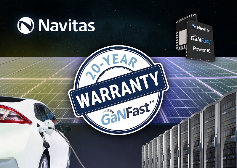 Navitas Announces World’s First 20-Year Warranty for GaN ICs