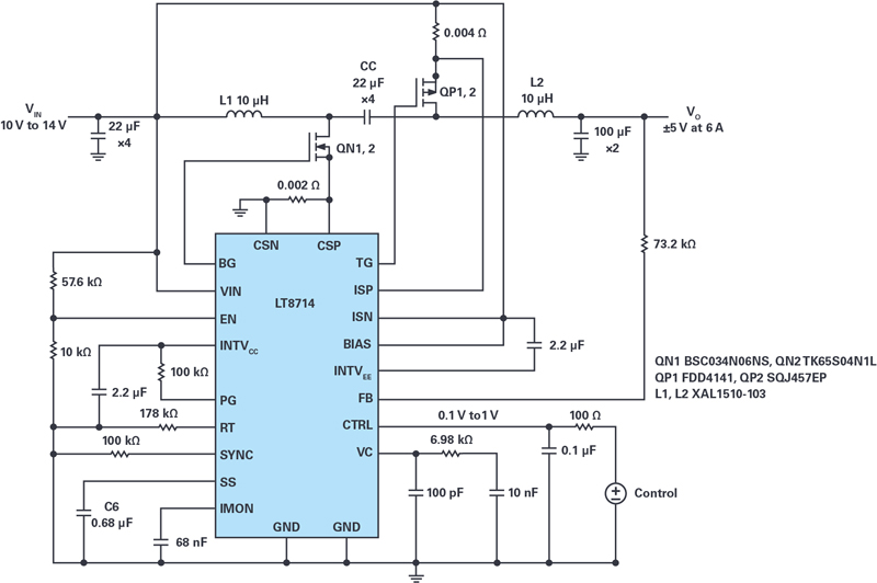 Two Terminal Bipolar Power Supply