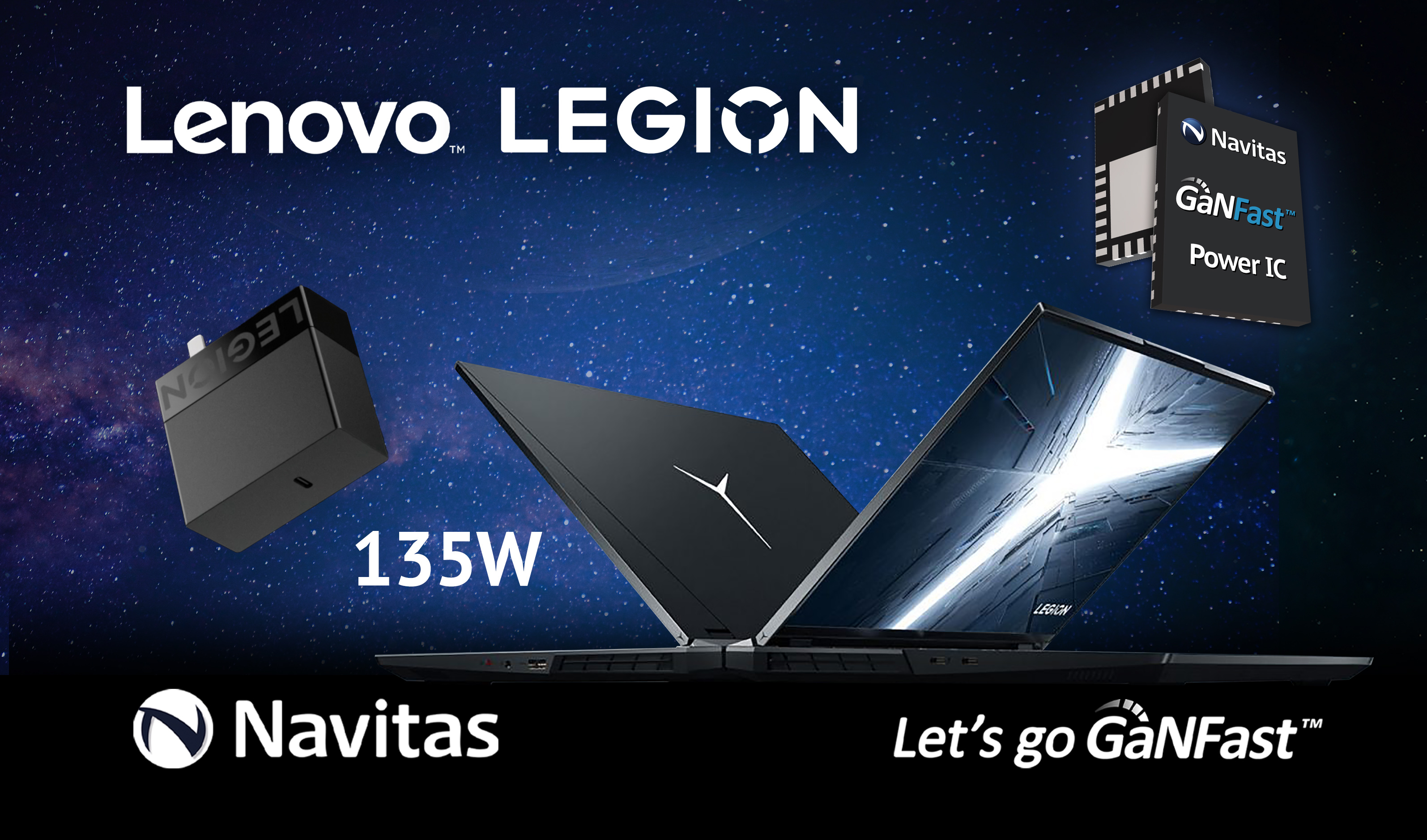 Navitas GaN ICs Fast-Charge Lenovo's 2022 Legion Gen 7 Powerhouse Gaming Laptops
