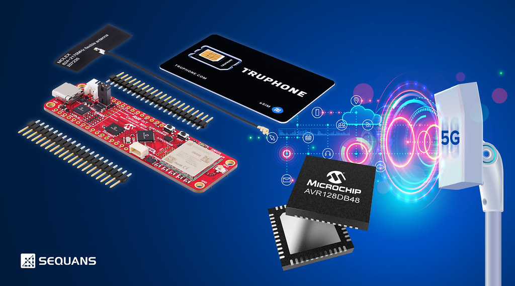 8-bit MCU Development Board Connects to 5G LTE-M Narrowband-IoT Networks
