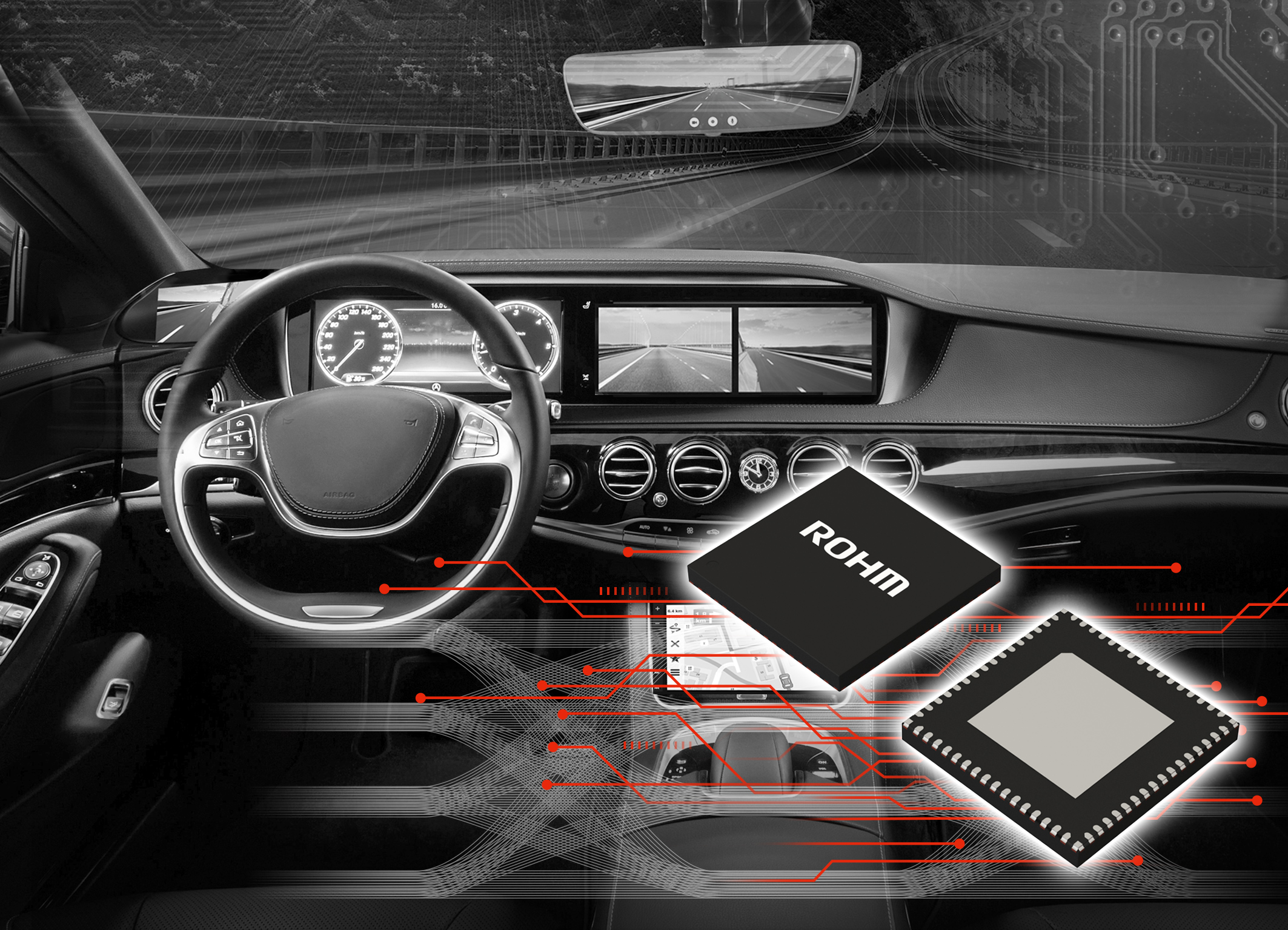 ICs for Automotive Multi-Displays Simplify Video Transmission