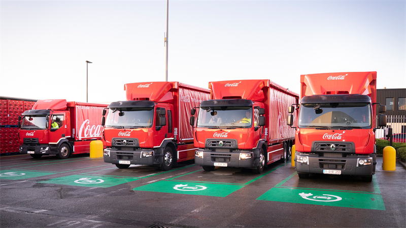Coca-Cola will now Make Local Deliveries in Belgium with 30 Electric Renault Trucks Vehicles