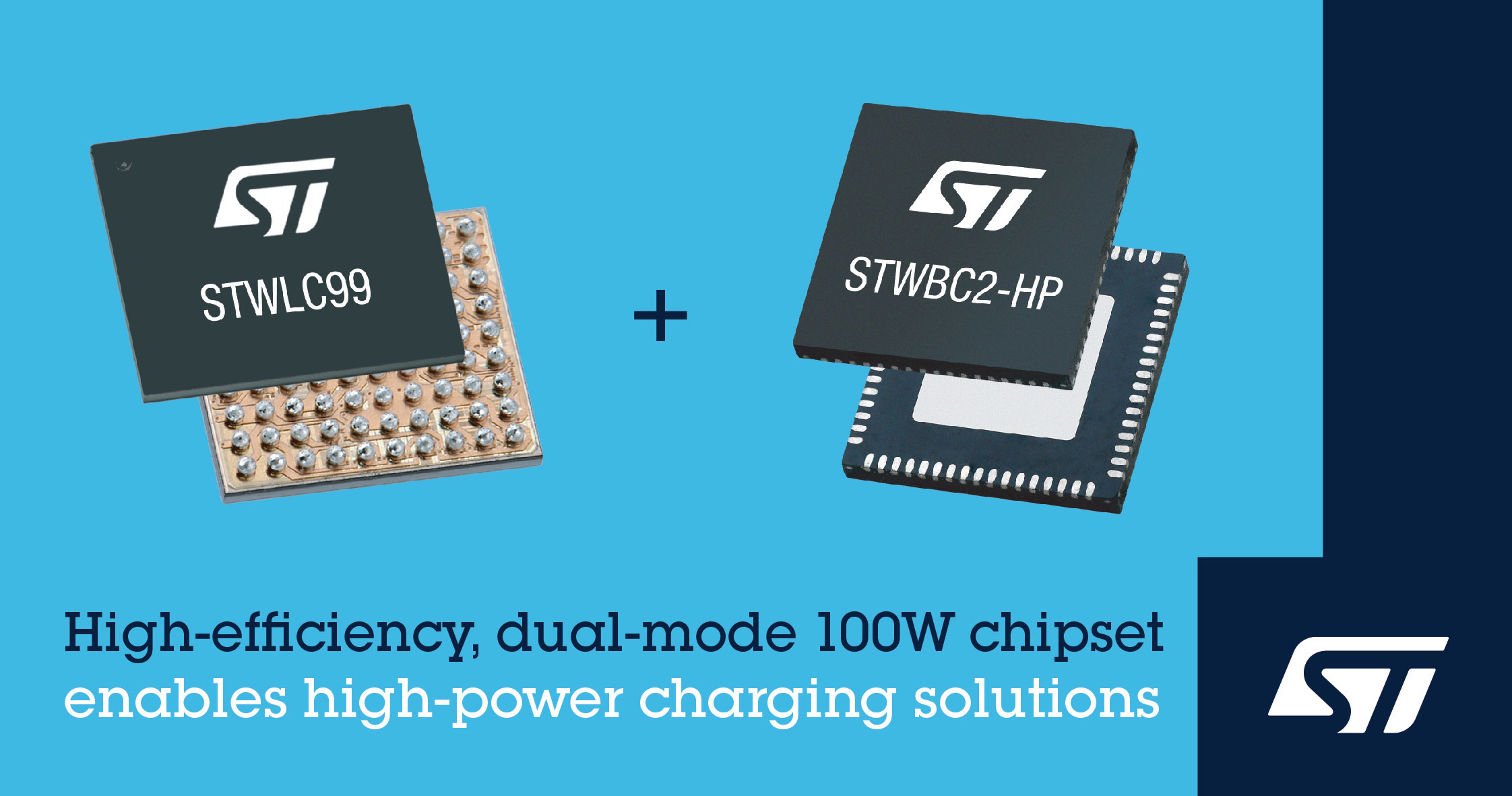 STMicroelectronics Reveals 100-Watt Wireless Power Receiver for Fastest Qi-Compliant Charging