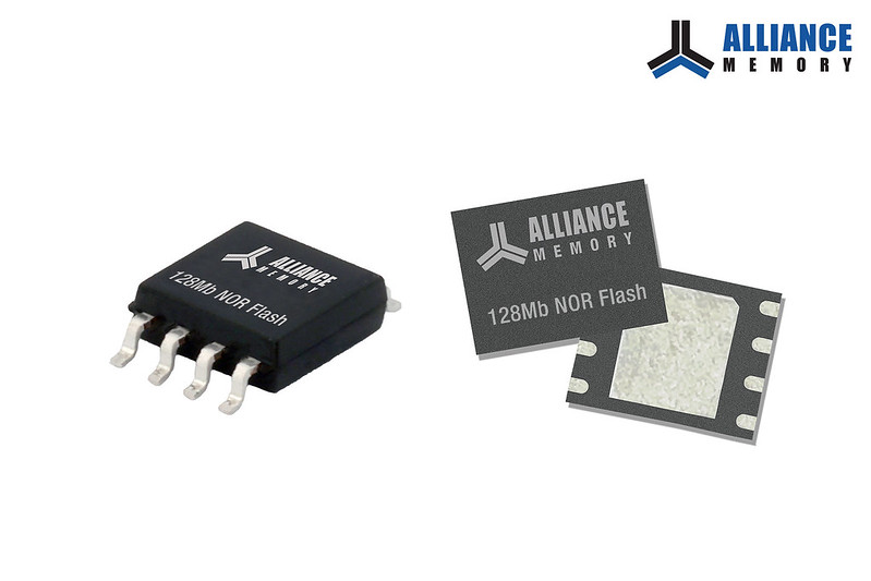Alliance Memory Expands Multiple I/O Serial NOR Flash Memory Series With New 1.8V, 128Mb Solutions