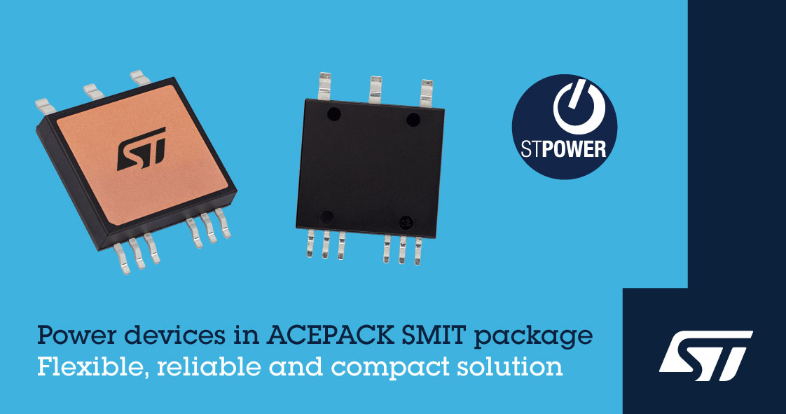 Automotive-Grade Devices Run Cooler in Surface-Mount ACEPACK SMIT Package