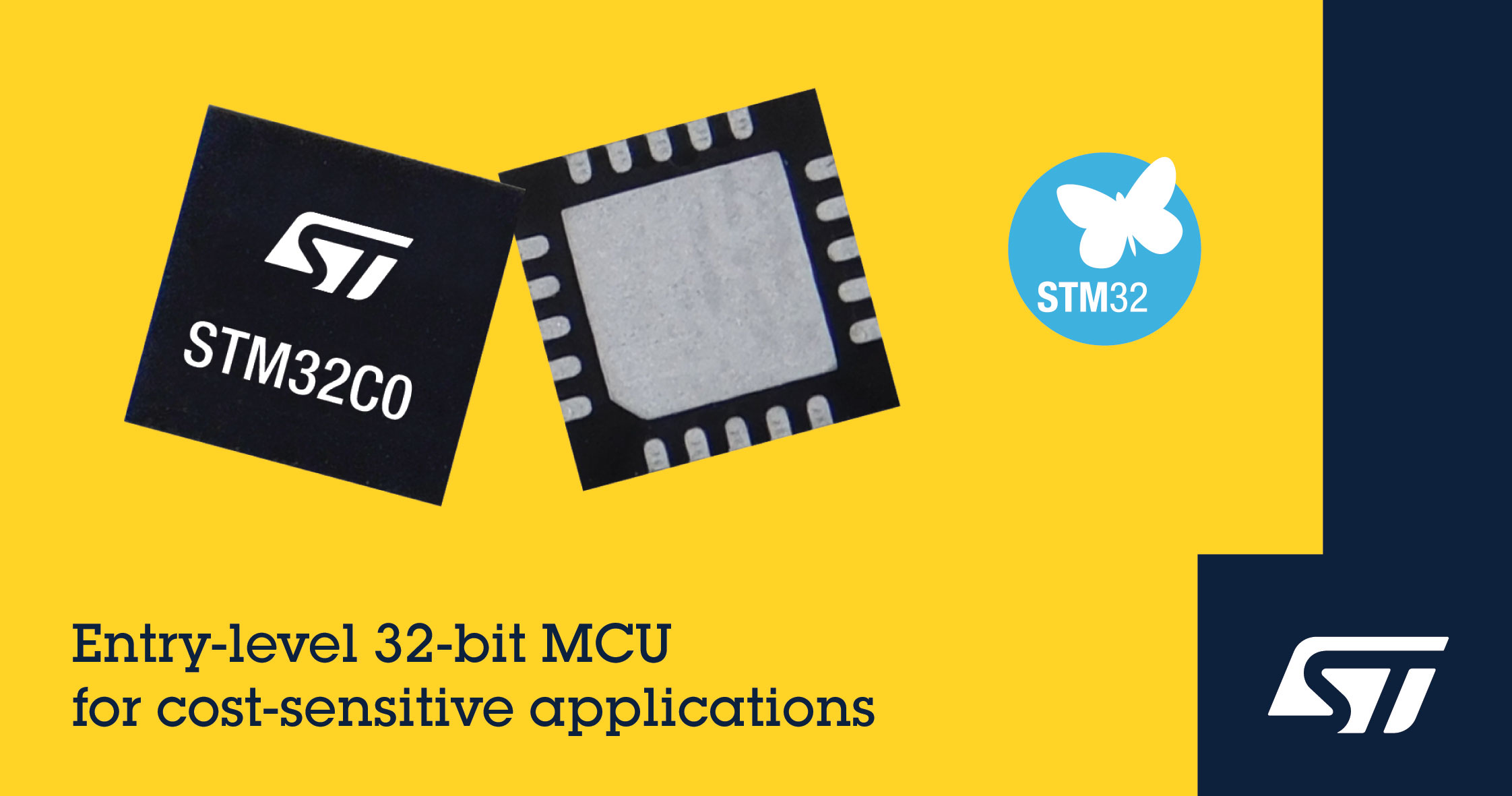 STMicroelectronics Brings 32-bit Kick to Cost-Sensitive 8-bit Applications with STM32C0 Series Microcontrollers