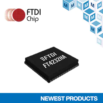 FTDI Chip FT4232HA USB-to-UART/MPSSE IC Provides High-Speed USB Support to Target Designs