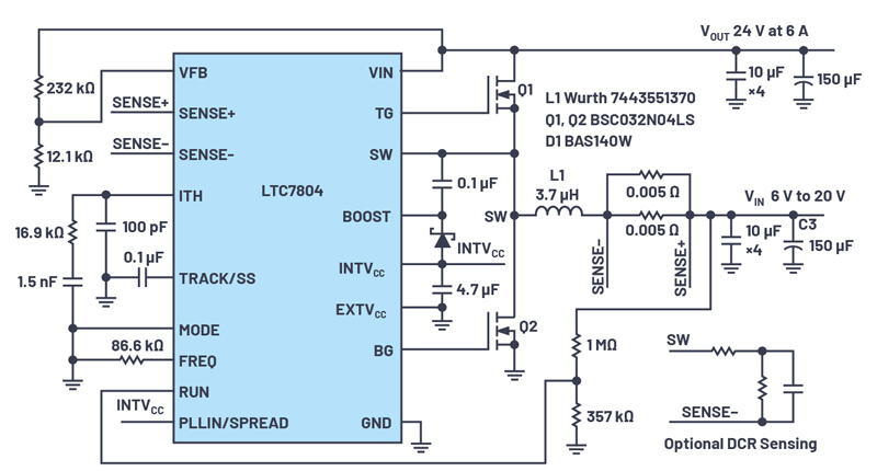 PassThru Boost Controller for High Efficiency, Fast Transient Response Automotive and Industrial Supplies