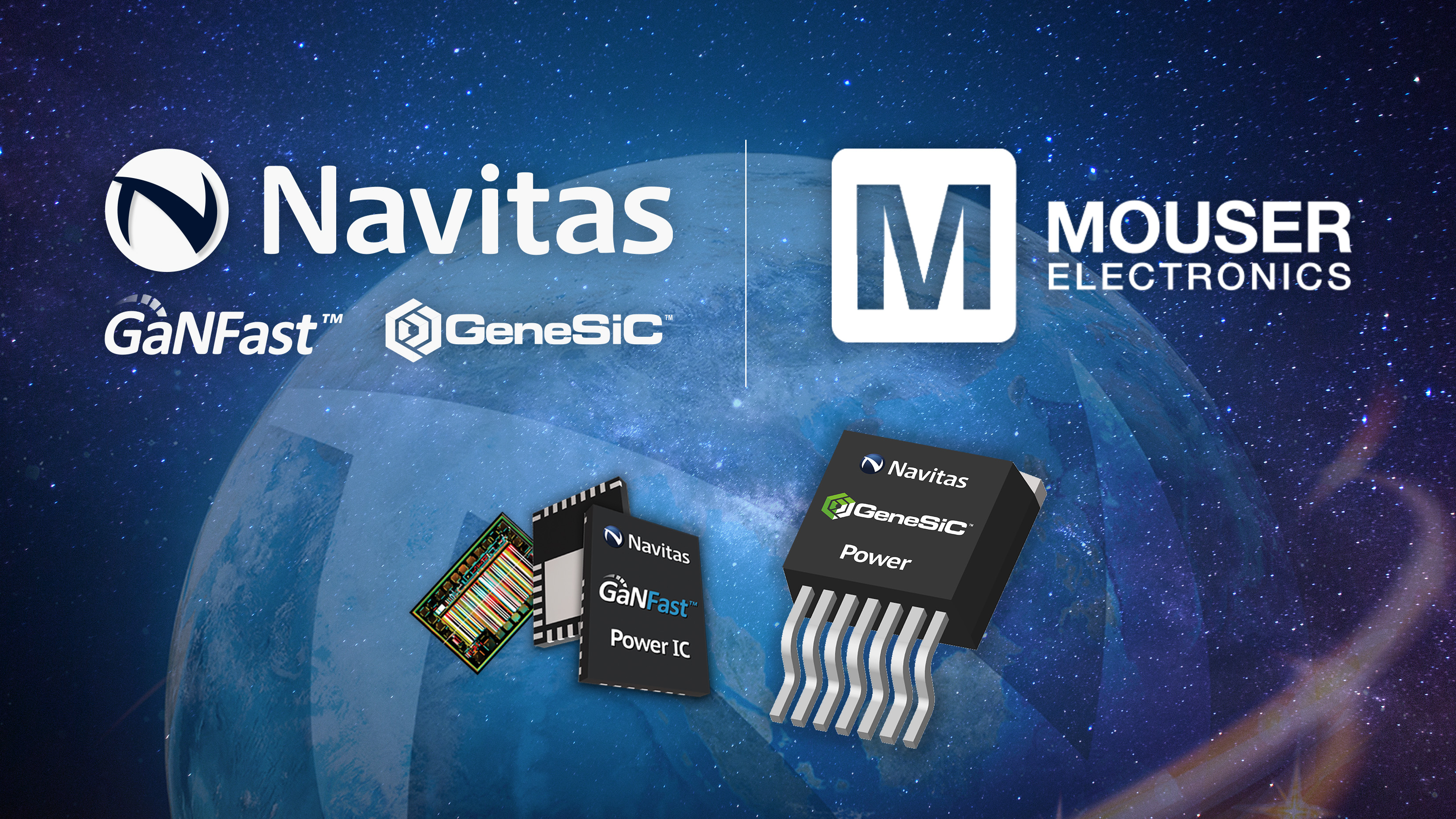 Navitas Agreement with Mouser Electronics Covers Complete Portfolio of Wide Band-Gap Semiconductors