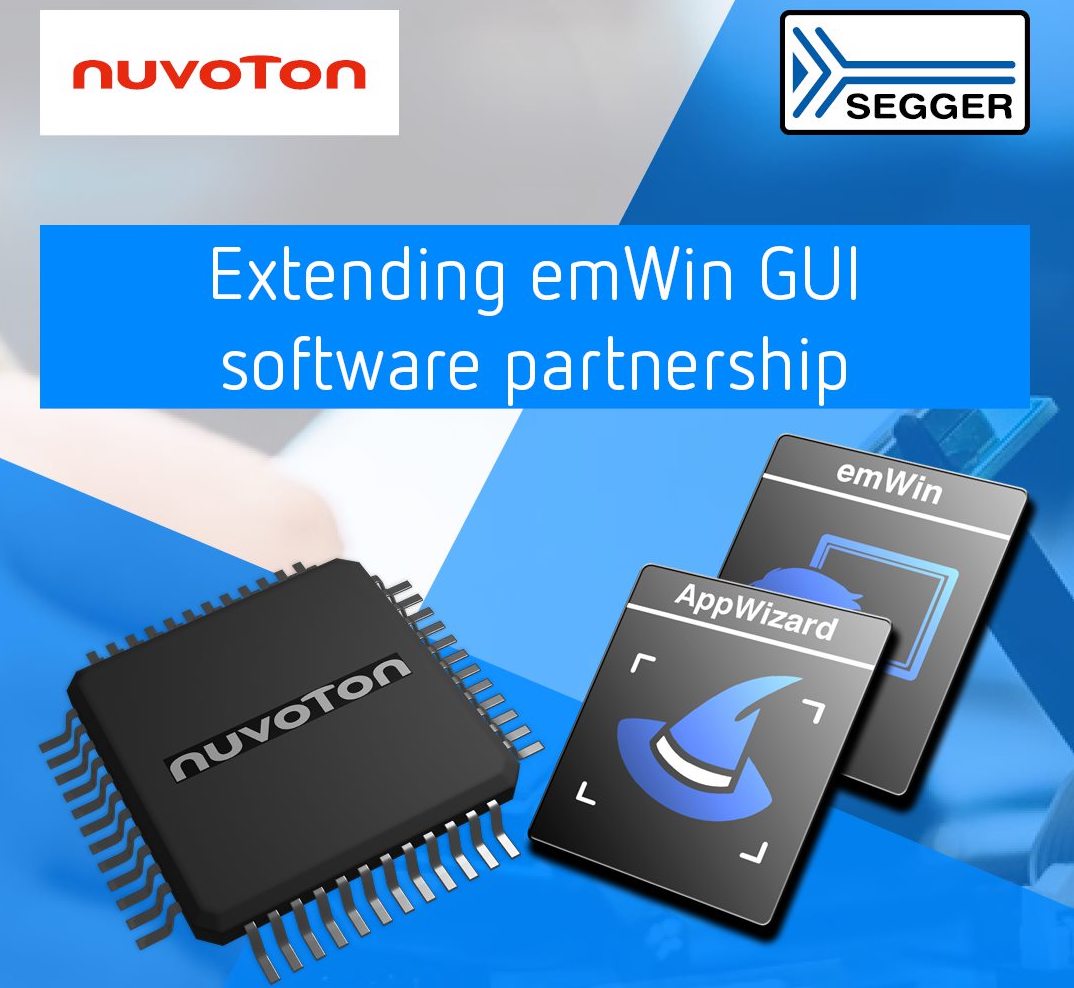 SEGGER and Nuvoton Extend emWin GUI Software Partnership