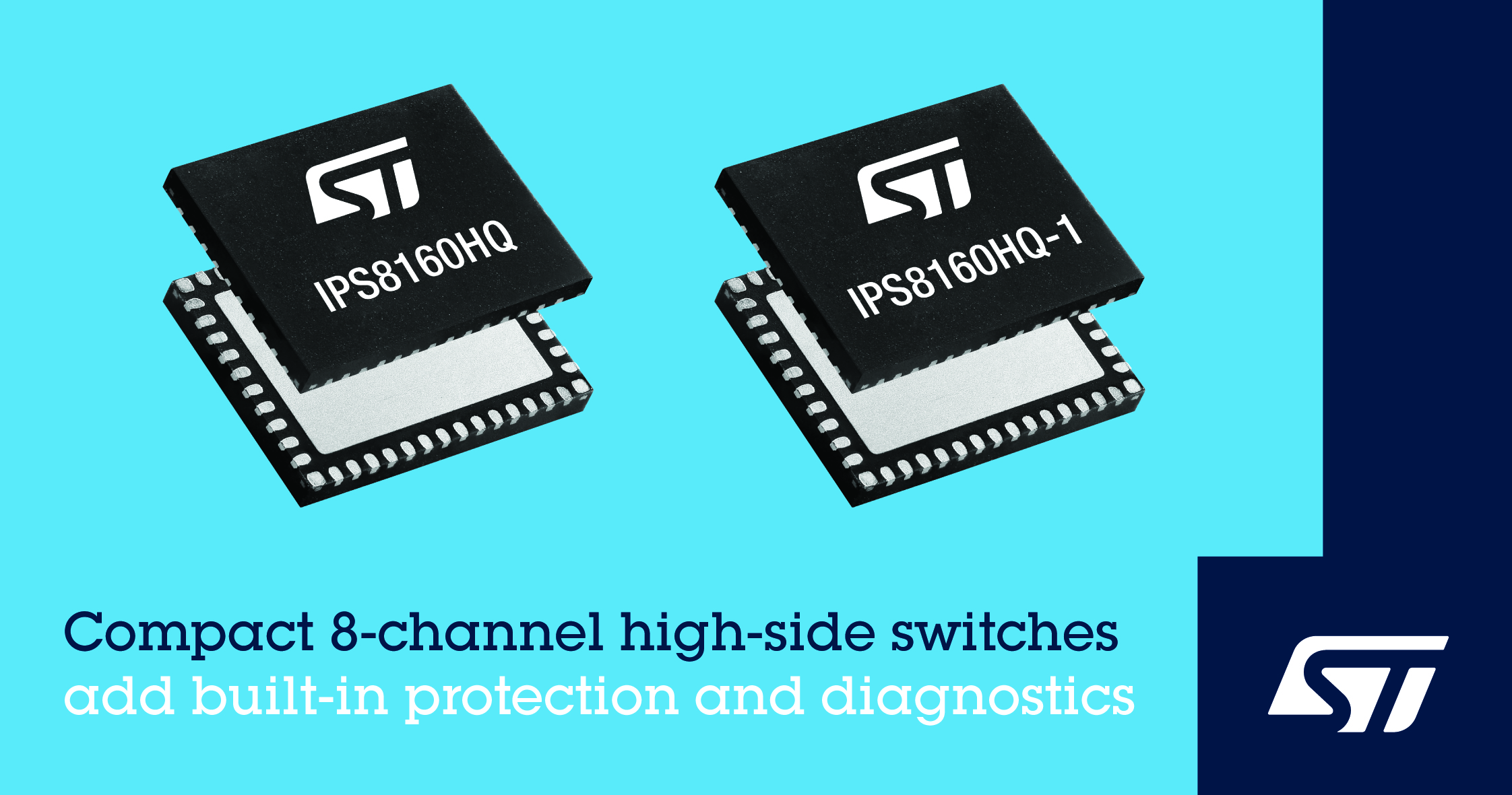 Octal High-Side Switches Feature Protection and Diagnostics in Space-Saving Footprint