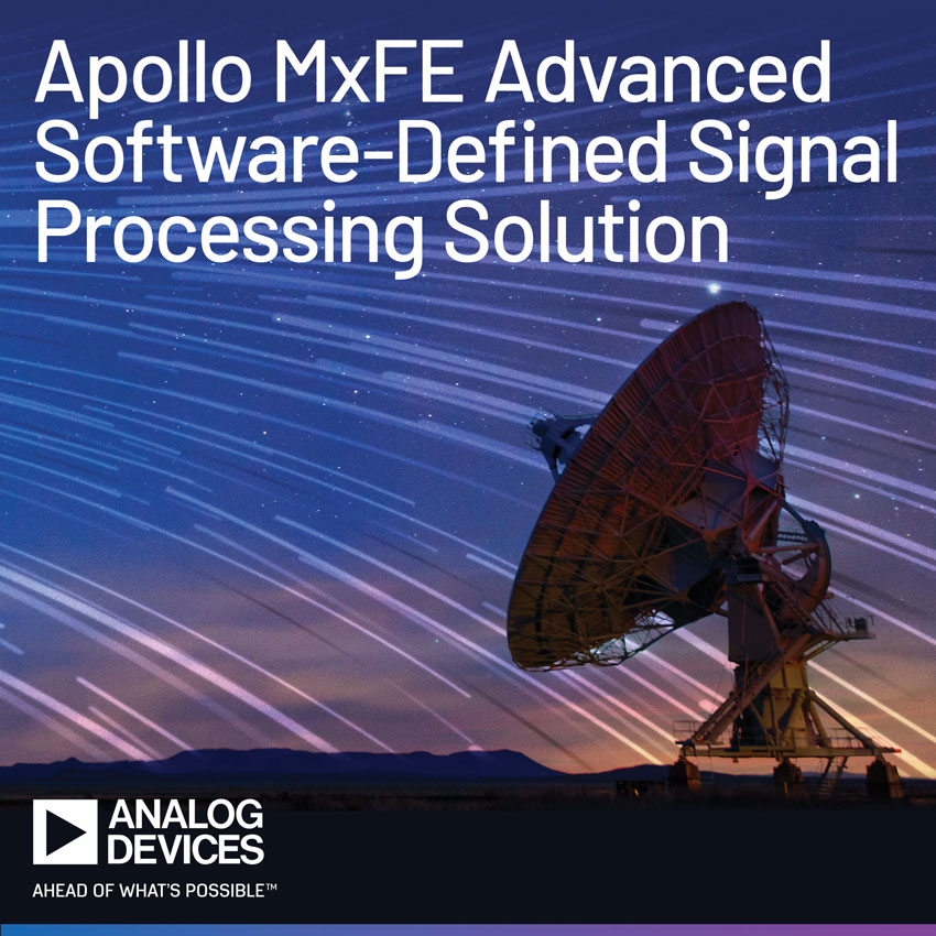 ADI Announces Software-Defined Signal Processing Solution