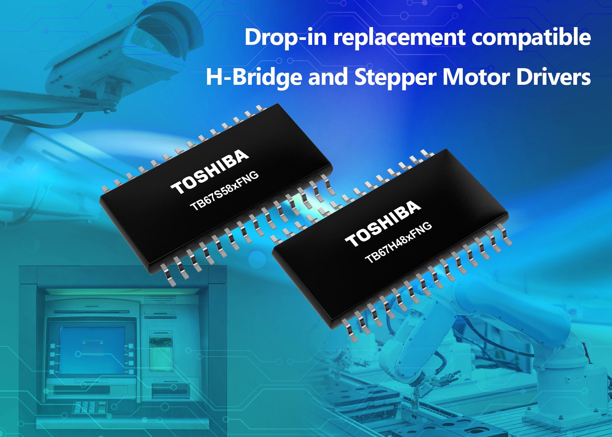 50V Motor Driver ICs Reduce Component Count, Save Board Space and Enable Second Sourcing Strategies