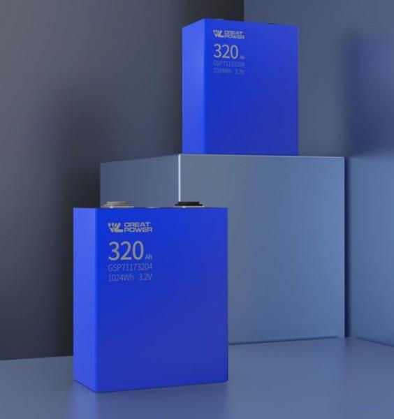 Great Power Unveils 320 Ultra Lithium-Ion Battery Cell