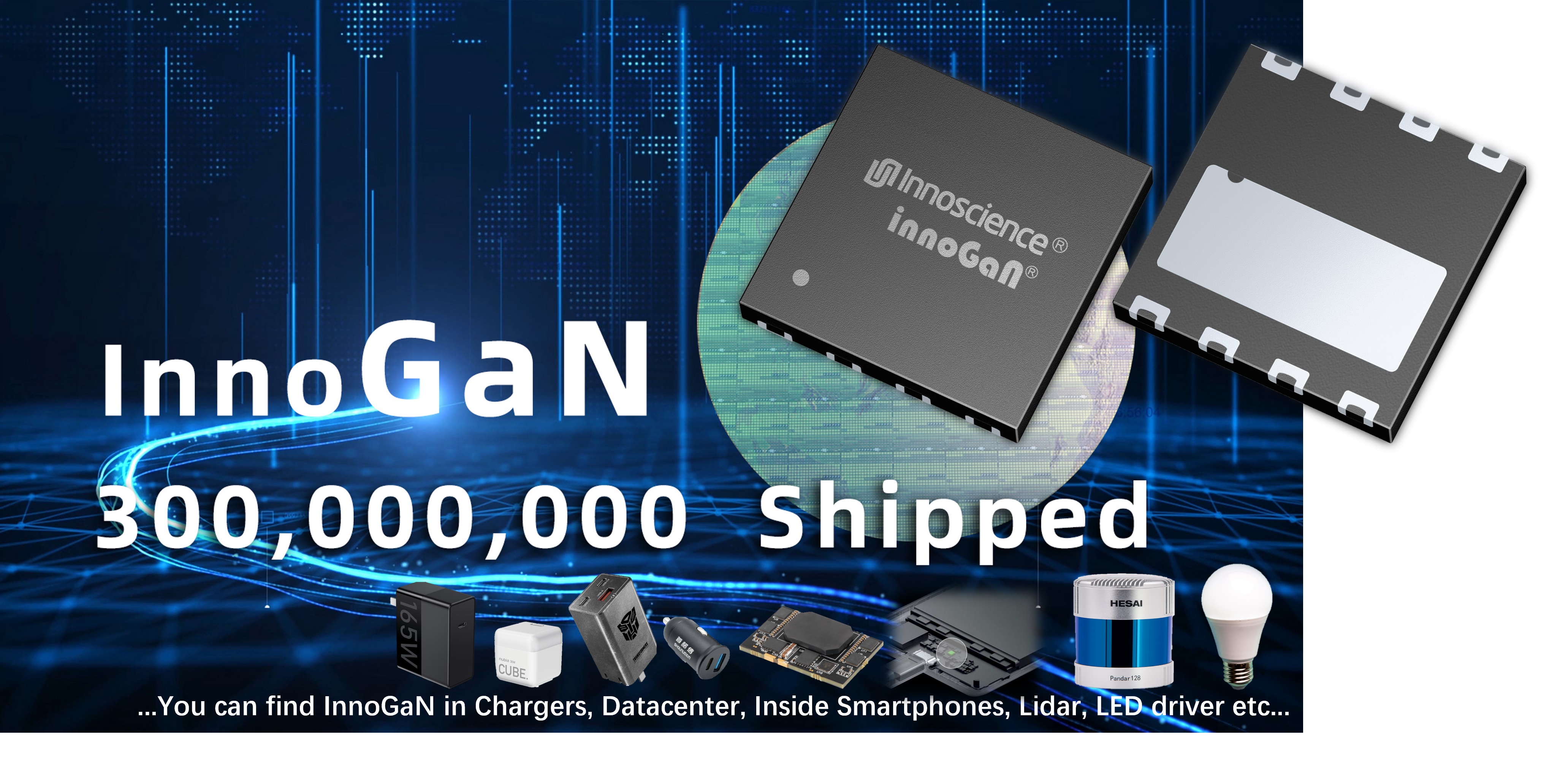 Innoscience Shipments of InnoGaN Chips Exceed 300 Million Pieces