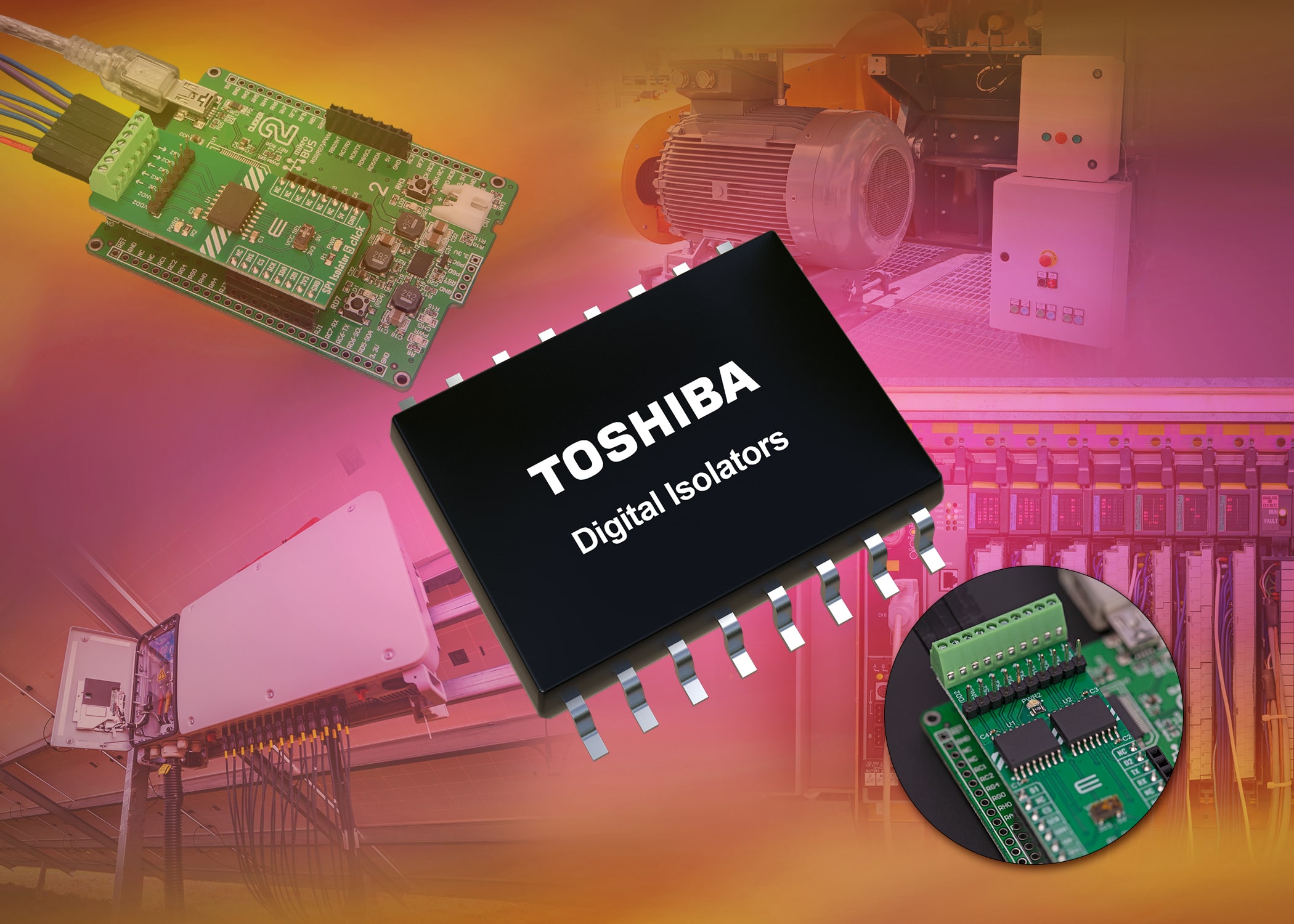 MikroElektronika Click Boards Feature Toshiba Digital Isolators for Isolated Signal Transmission in Industrial Applications