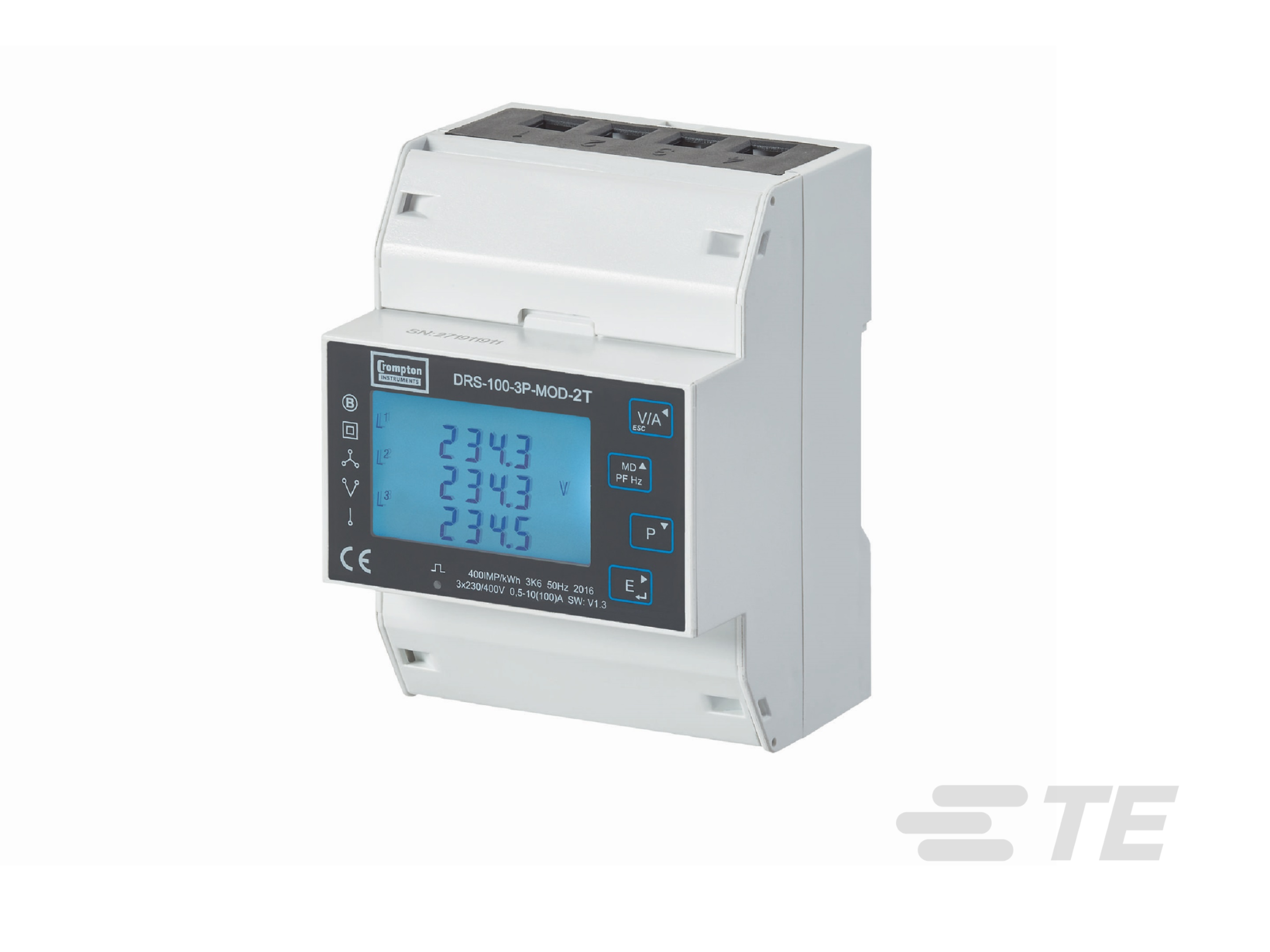 TTI Presents the DRS-100-3P MID Energy Meter from TE Connectivity